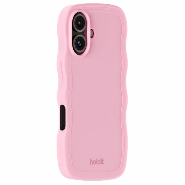 Holdit Wavy Case Apple iPhone 16 - Pink