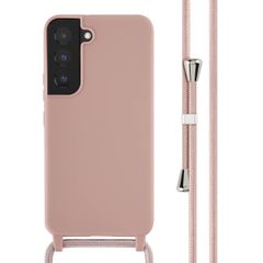 imoshion Siliconen hoesje met koord Samsung Galaxy S22 - Sand Pink