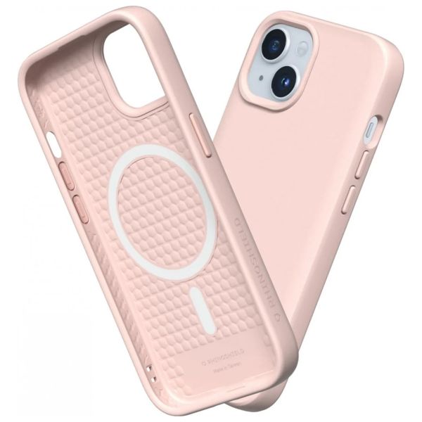 RhinoShield SolidSuit Backcover MagSafe iPhone 15 - Classic Blush Pink