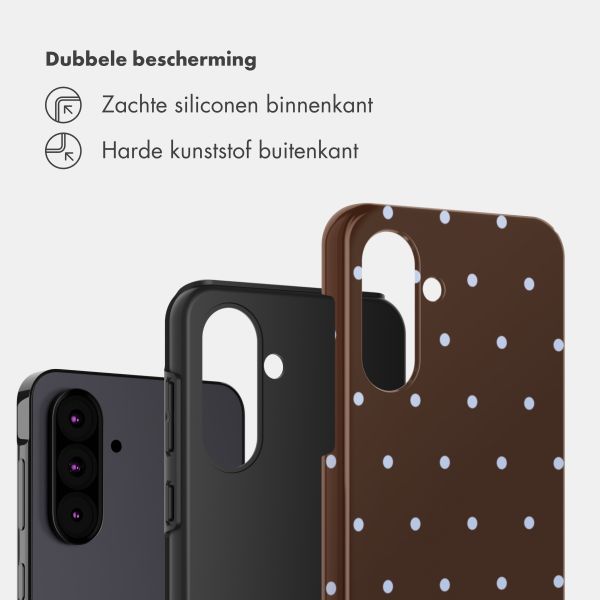 Selencia Vivid Backcover Samsung Galaxy A36 / A56 - Happy Dots Chocolate