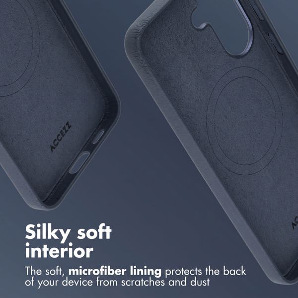 Accezz Leather Case with MagSafe Samsung Galaxy A57 (5G) - Nightfall Blue