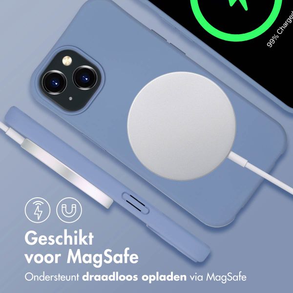 imoshion Color Backcover met afneembaar koord MagSafe iPhone 15 - Ash Blue