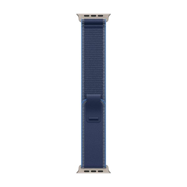Apple Trail Loop Band Apple Watch Series 1 t/m 11 / SE / Ultra (44/45/46/49 mm) - Maat S/M - Blue / Bright Blue Natural Titanium