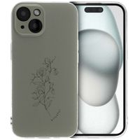 imoshion Design hoesje Apple iPhone 15 - Floral Green