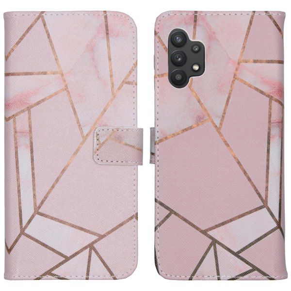 imoshion Design Softcase Bookcase Samsung Galaxy A32 (5G) - Pink Graphic