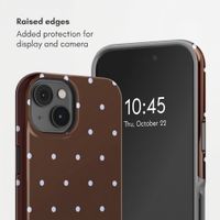 Selencia Vivid Back Cover with MagSafe Apple iPhone 14 - Happy Dots Chocolate