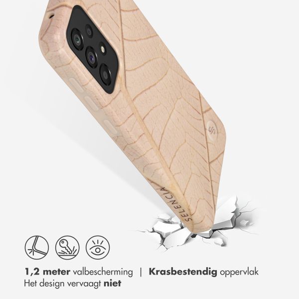 Selencia Aurora Fashion Backcover Samsung Galaxy A33 - Duurzaam hoesje - 100% gerecycled - Earth Leaf Beige