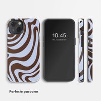 Selencia Vivid Backcover met MagSafe Apple iPhone 13 - Dream Swirl Chocolate