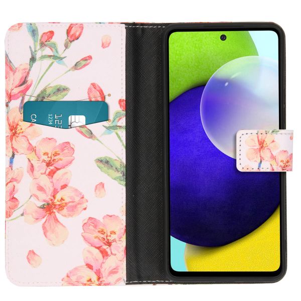 imoshion Design Softcase Bookcase Samsung Galaxy A53 - Blossom Watercolor