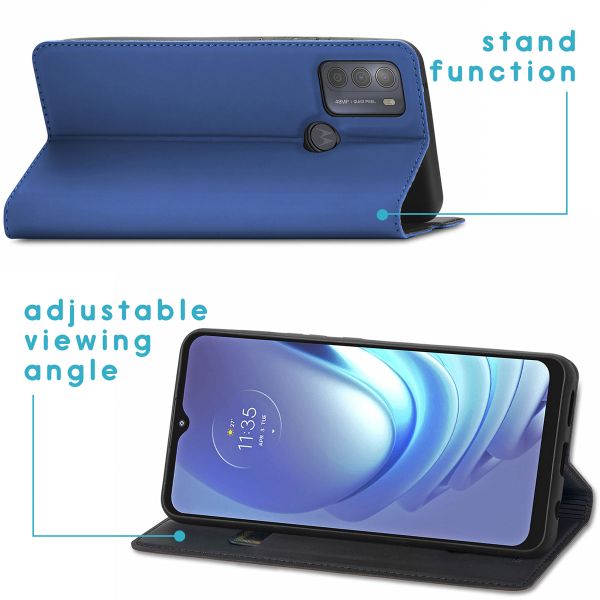 imoshion Slim Folio Bookcase Motorola Moto G50 - Blauw