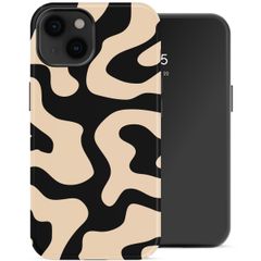 Selencia Vivid Backcover met MagSafe Apple iPhone 14 - Art Wave Black