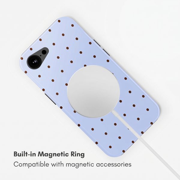 Selencia Vivid Back Cover with MagSafe Apple iPhone 17e / 16e - Happy Dots Digital Sky