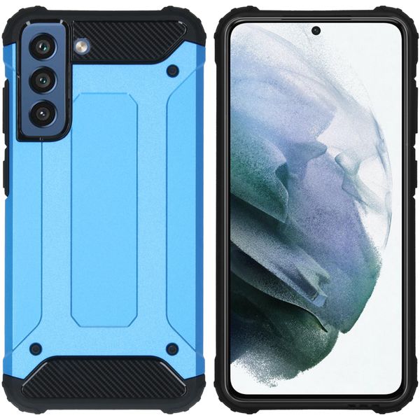 imoshion Rugged Xtreme Backcover Samsung Galaxy S21 FE - Lichtblauw