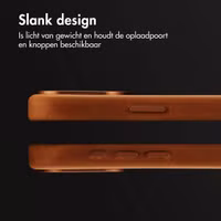 Accezz Vintage Leather Magsafe Backcover Apple iPhone 15 Pro - Tabacco Cognac