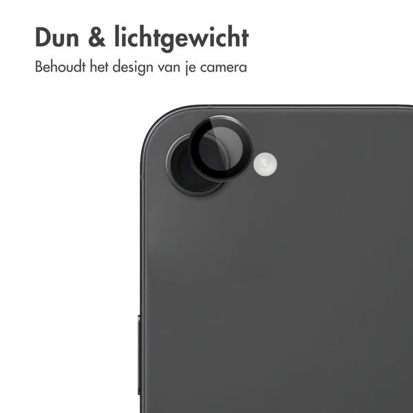 imoshion 2 Pack Camera Lens Protector voor de Apple iPhone 17e / 16e - Zwart
