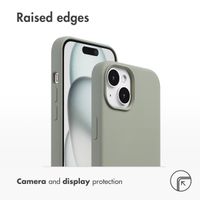 Accezz Liquid Silicone Back Cover with MagSafe Apple iPhone 15 - Cooper Green