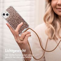 imoshion Design hoesje met koord iPhone 14 - Leopard Mood