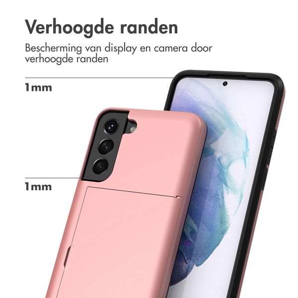 imoshion Backcover met pasjeshouder Samsung Galaxy S21 - Rosé Goud