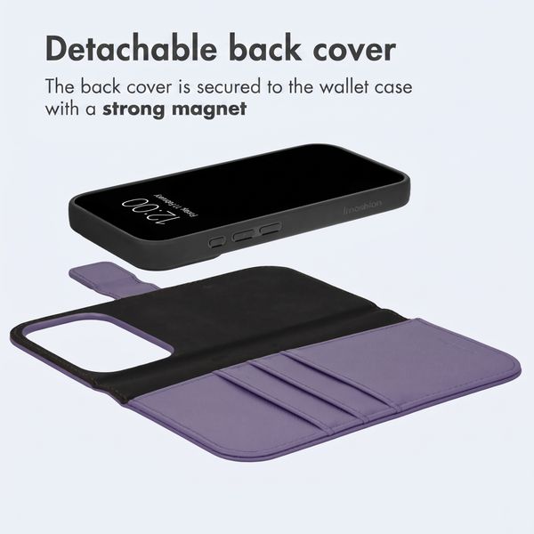 imoshion Detachable 2-in-1 Luxury Bookcase Apple iPhone 18 Pro / 17 Pro - Lilac
