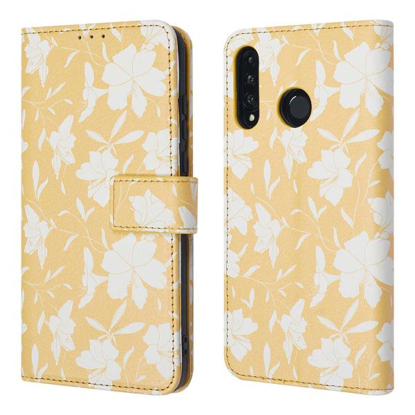 imoshion Design Bookcase Huawei P30 Lite - Yellow Flowers