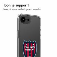 Clear Backcover Apple iPhone 16e - Zwaluwen Utrecht '11