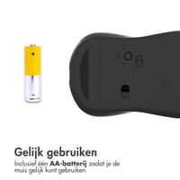 Accezz Draadloze muis - Bluetooth / USB-A adapter - Grijs