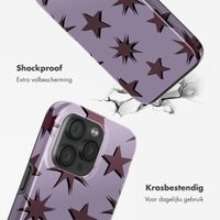 Selencia Vivid Backcover met MagSafe Apple iPhone 15 Pro - Stars Plum Lilac