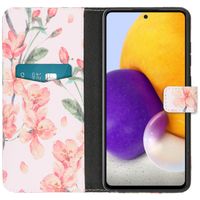 imoshion Design Softcase Bookcase Samsung Galaxy A72 - Blossom Watercolor
