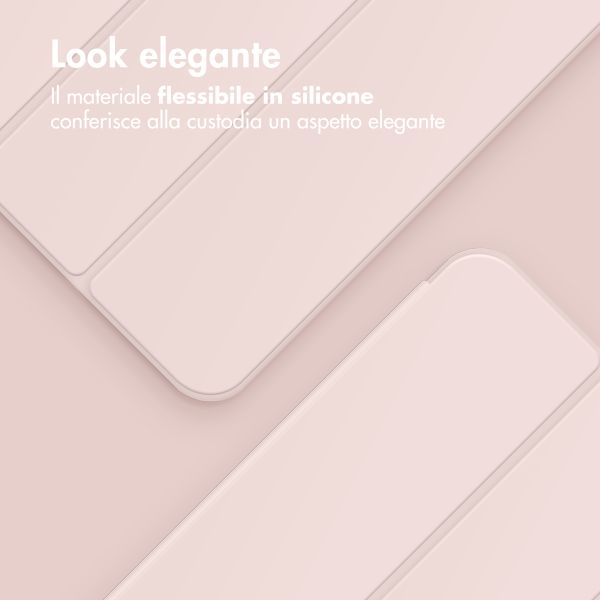 Accezz Smart Silicone Bookcase Samsung Galaxy Tab A9 8.7 inch - Roze