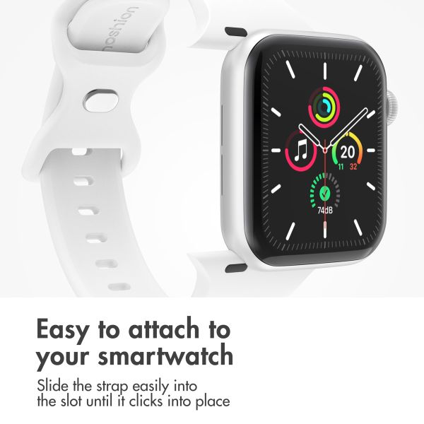 imoshion Silicone⁺ Strap Apple Watch | 44/45/46/49 mm - Size M/L - White