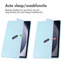 imoshion Trifold Hardcase Bookcase Samsung Galaxy Tab A9 Plus - Lichtblauw