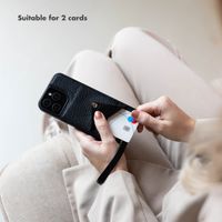 Selencia Nova Phone Case with Cord and Card Holder Apple iPhone 17 Pro - Black