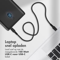 imoshion Laptop Powerbank 20.000 mAh - Quick Charge en Power Delivery - 100W - Zwart