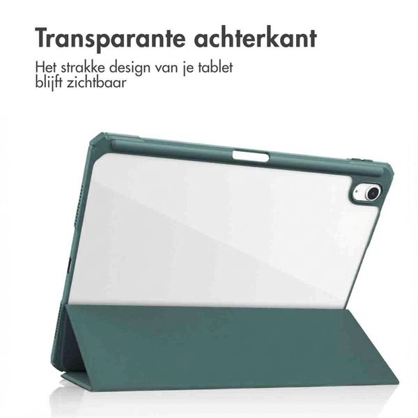 imoshion Trifold Hardcase Bookcase Apple iPad Air 11 inch (2026) M4 / (2025) M3 / (2024) M2 / Air 5 (2022) / Air 4 (2020) - Groen