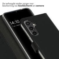 Selencia Echt Leren Bookcase Samsung Galaxy S23 FE - Zwart