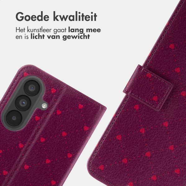 imoshion Design Bookcase Samsung Galaxy A57 (5G) - Crush Check Coral Dust