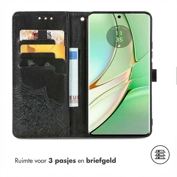 imoshion Mandala Bookcase Motorola Edge 40 - Zwart