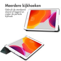 imoshion Trifold Bookcase Apple iPad 9 (2021) 10.2 inch / iPad 8 (2020) 10.2 inch / iPad 7 (2019) 10.2 inch - Donkergroen