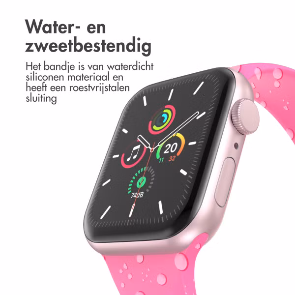 imoshion Siliconen⁺ bandje Apple Watch Series 1 t/m 11 / SE / Ultra (44/45/46/49 mm) - Maat M/L - Barbie Pink