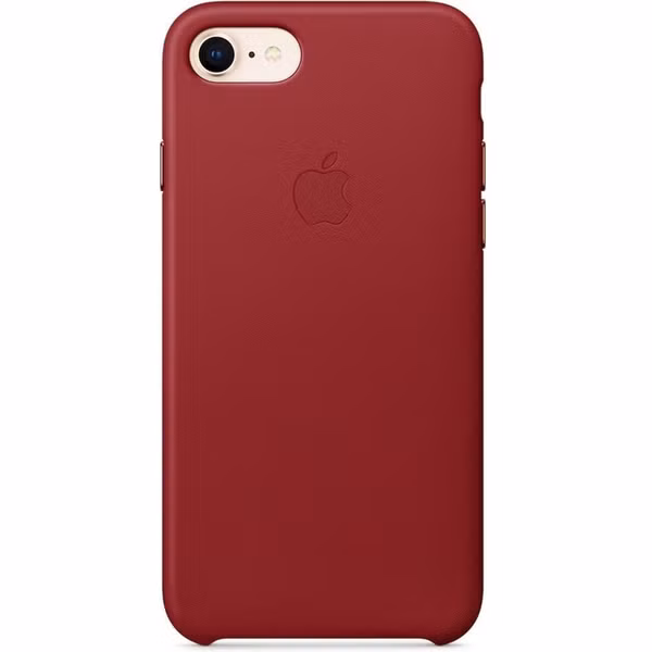 Apple Leather Backcover voor Apple iPhone SE (2022 / 2020) / 8 / 7 - Red