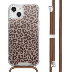 imoshion Design hoesje met koord Apple iPhone 14 - Leopard Mood