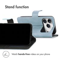 imoshion Luxury Wallet Case Apple iPhone 18 Pro / 17 Pro - Light Blue
