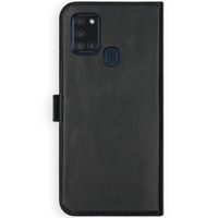 Selencia Echt Leren Bookcase Samsung Galaxy A21s - Zwart