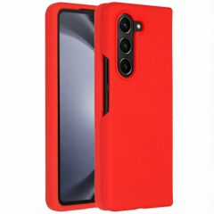 Accezz Liquid Silicone Backcover Samsung Galaxy Z Fold 5 - Rood