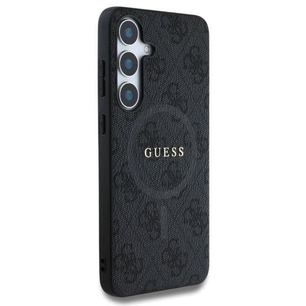 Guess Classic 4G Logo Backcover met MagSafe Samsung Galaxy S25 Plus - Zwart