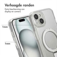 Accezz Ring Stand Backcover met MagSafe Apple iPhone 15 - Transparant