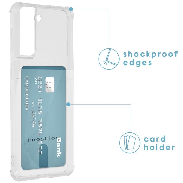 imoshion Softcase Backcover met pashouder Samsung Galaxy S21 Plus - Transparant