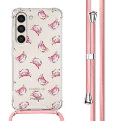 imoshion Design hoesje met koord Samsung Galaxy S23 Plus - Crab Watercolor