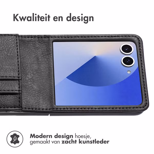 imoshion Luxe Bookcase Samsung Galaxy Z Flip 7 - Zwart