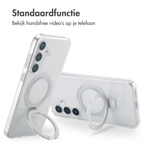 Accezz Ring Stand Backcover met MagSafe Samsung Galaxy S25 Plus - Transparant